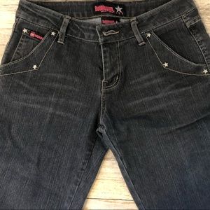 Bubble gum low rise jeans